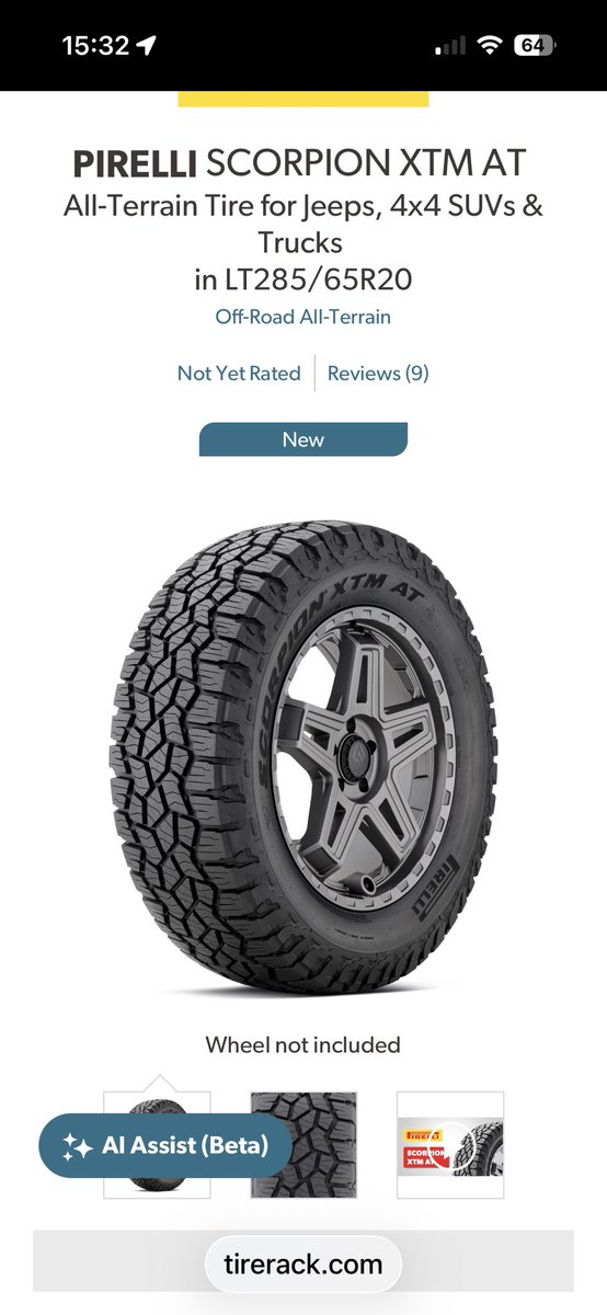 RatsTesla's tweet photo. After tons of research these are the AT tires I will be putting on my Cybertruck. They are EV rated too so that’s a plus. 57 pounds per tire compared to factory 45 pounds. https://t.co/4nMoOqPDE0