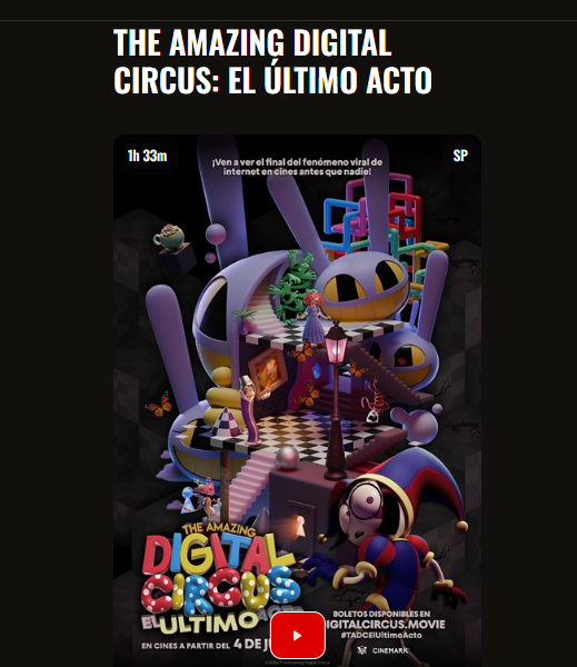 AlphaEnt_2's tweet photo. @MapachaCremita Digital circus, no nos alcanzó para ambas y nos ganó el hype de ver el final en el cine para no fumarnos 2 semanas esquivando spoilers antes que salga el final en youtube.

También era backrooms o scary movie y venia de comprar regalos para los sobrinos, una semana muy cargada. https://t.co/kBpyjpxfu5