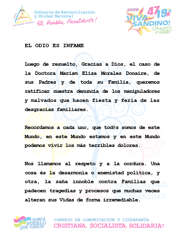 el19digital's tweet photo. 🔴EL ODIO ES INFAME

#NotadePrensa https://t.co/Ez23IkDxIk