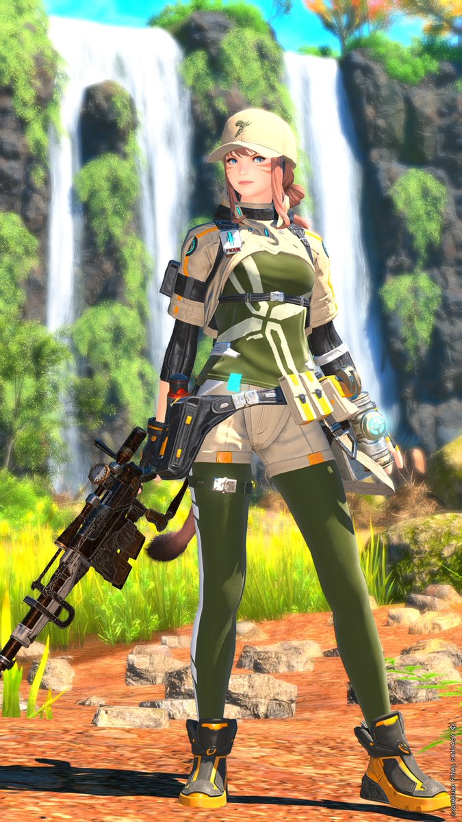 tnechaoiff14s's tweet photo. おはミコ～🌻

「Military-style Jacket」

コスモエクスプローラー装備を
ミリタリーな迷彩服で良い感じ❣️

#てんの身だしなみ vol.419 
#おはミコ 
#FF14 #FFXIV #ミコッテ https://t.co/hl0eypKdzH