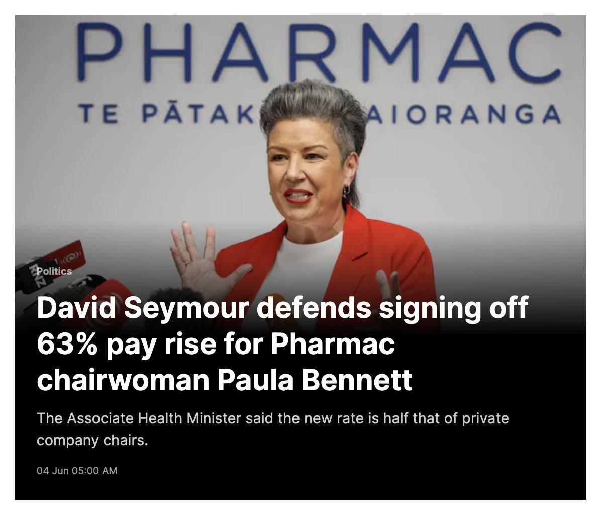 kapiti_coaster's tweet photo. The National government say there is no money for our public services which they are busy running down &amp; the replacement interislander ferries..

BUT they have money to give ex-National MP Paula Bennett a 63% pay rise.

It's about CHOICES on what a government spends its money on. https://t.co/IkKmpGsn3Z