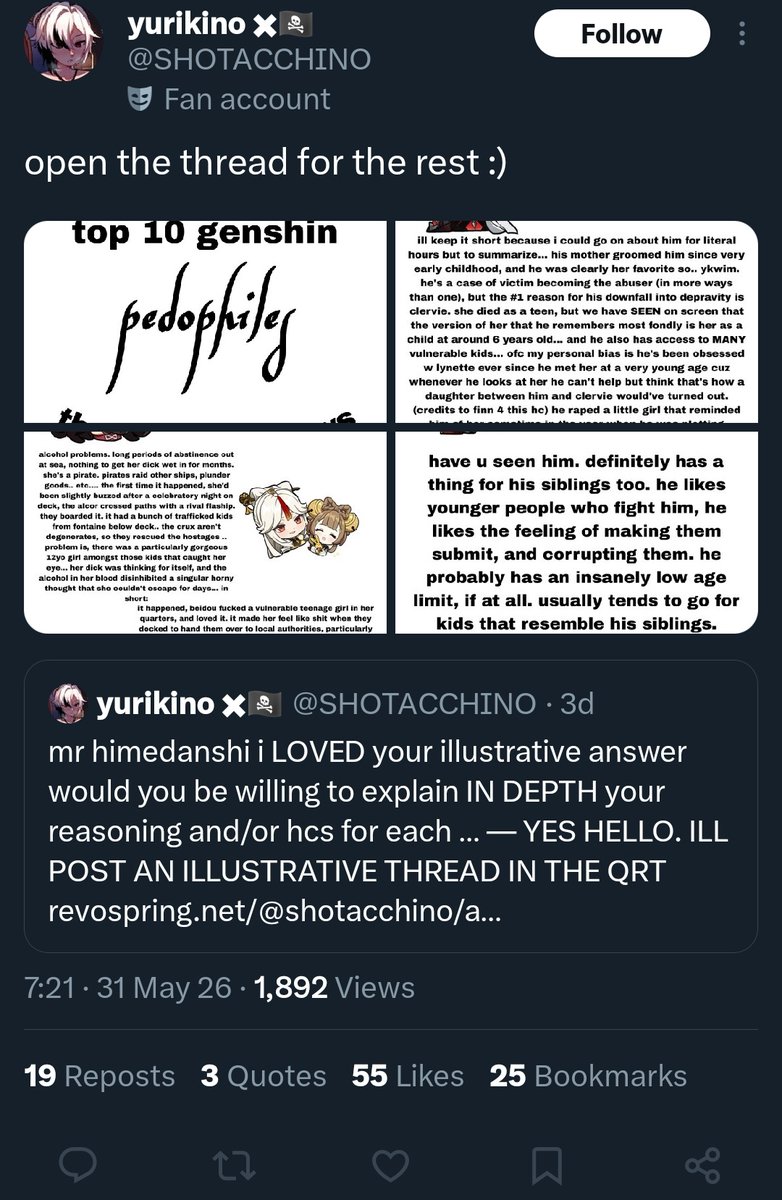 faegoth_'s tweet photo. pls block and report this person they're genuinely sick in the head https://t.co/OCubsFZCBN