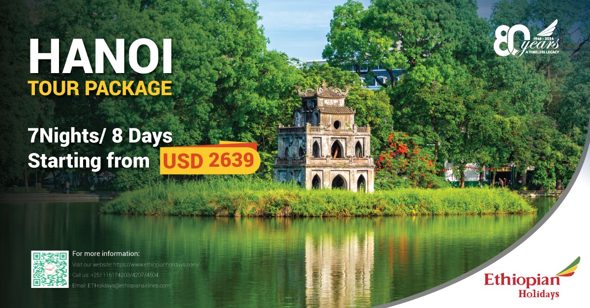 GoldStrAviation's tweet photo. Discover the enchanting charm of Hanoi with Ethiopian Airlines' exclusive 7-Nights/8-Days tour package start! Experience the perfect blend of rich traditions and stunning architecture in the historic Old Quarter. 
More info: https://t.co/8PdRUDFBgw
 #Hanoi #Vietnam https://t.co/SfUNLN39Ch
