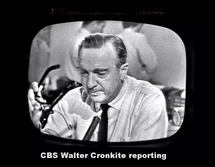atKeithWatts's tweet photo. CRONKITE: “From New York City, the flash apparently official, CBS died at 9:45 p.m. Eastern Standard Time - some... 38... minutes... ago.” https://t.co/dgG9FTLz1j