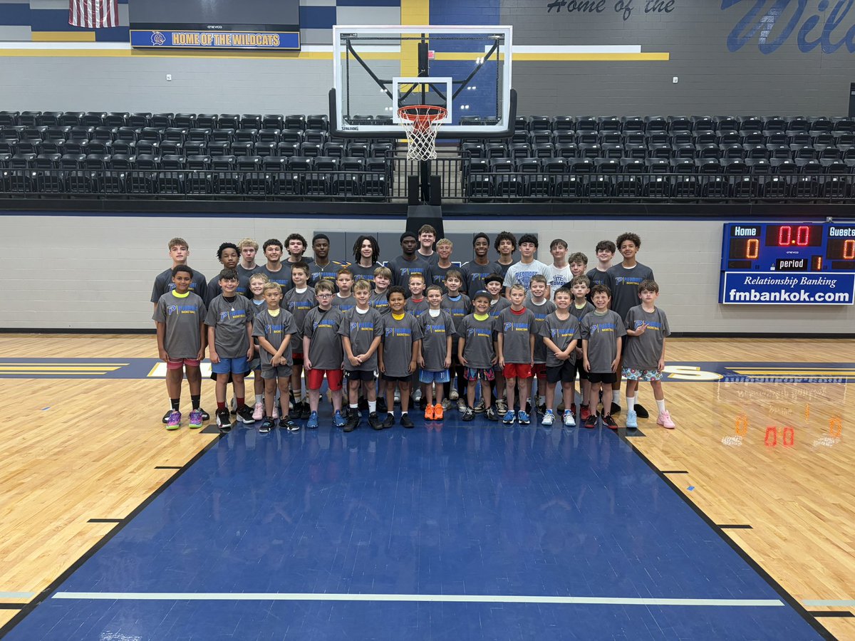 Piedmont_Bball's tweet photo. What a great way to kick off the summer! Kids Camp with the Piedmont Wildcats was a success! https://t.co/U0IlWQs5Up