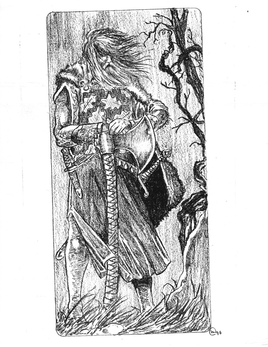 JonathanMaberry's tweet photo. Way, way, WAY back I used to draw D&amp;D characters for my friends who played the game. Don't have time for much drawing these days, but it was fun at the time. 
#DungeonsAndDragons #DandD #RPG #characterart https://t.co/XmCT6lirnf
