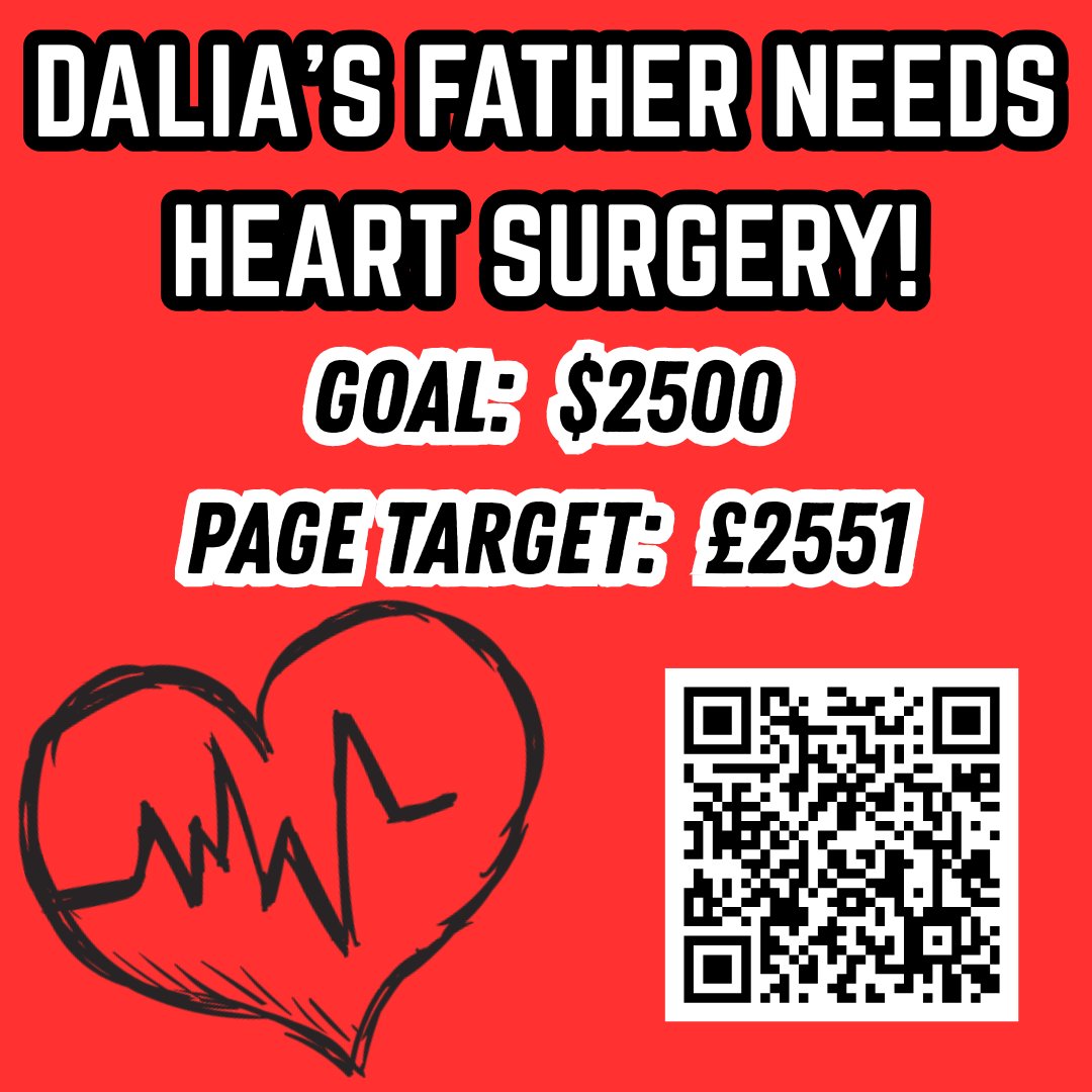 achi11ea's tweet photo. 18-year-old @DaliaDali97181 desperately needs support to cover the costs of her father's lifesaving heart surgery. Please support her directly though the wallet below for speed if you can, or through the campaign page.
https://t.co/bsRwEAk4sH https://t.co/i53DZuycud