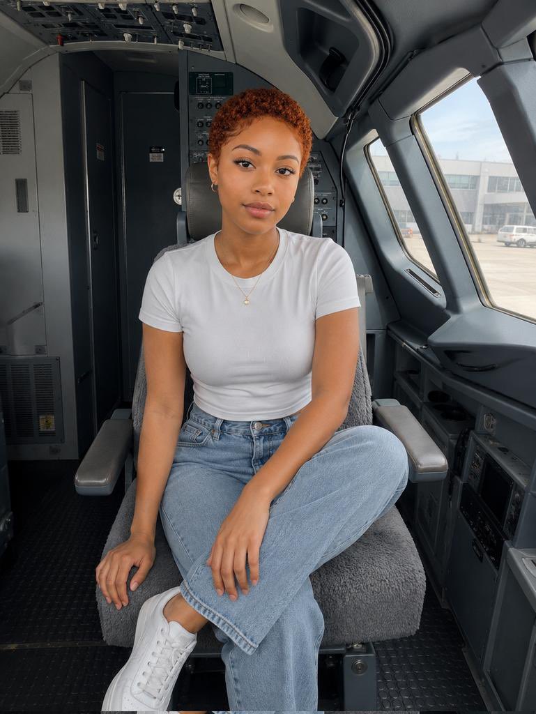 CapAmira12's tweet photo. From the cockpit to casual mode ✈️✨ https://t.co/j46a0c9lyE