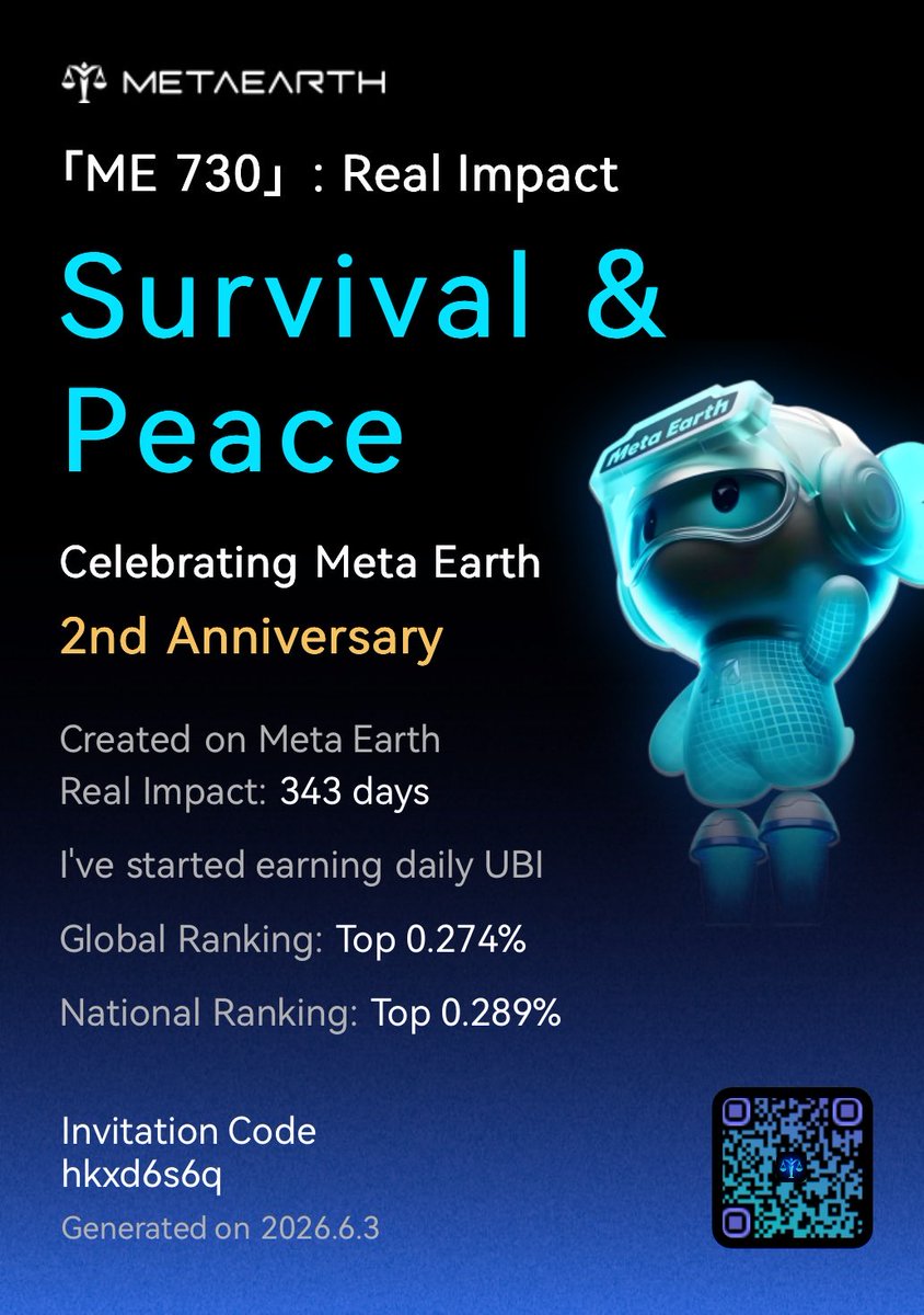 zeezau's tweet photo. 「ME 730」: Real Impact I’ve started earning daily unconditional basic Income and helping more people do the same. Create your impact with us and win up to $20,000 in rewards! Join here:... Read more:
https://t.co/ncfbapSt5U https://t.co/elmtvJj3uJ