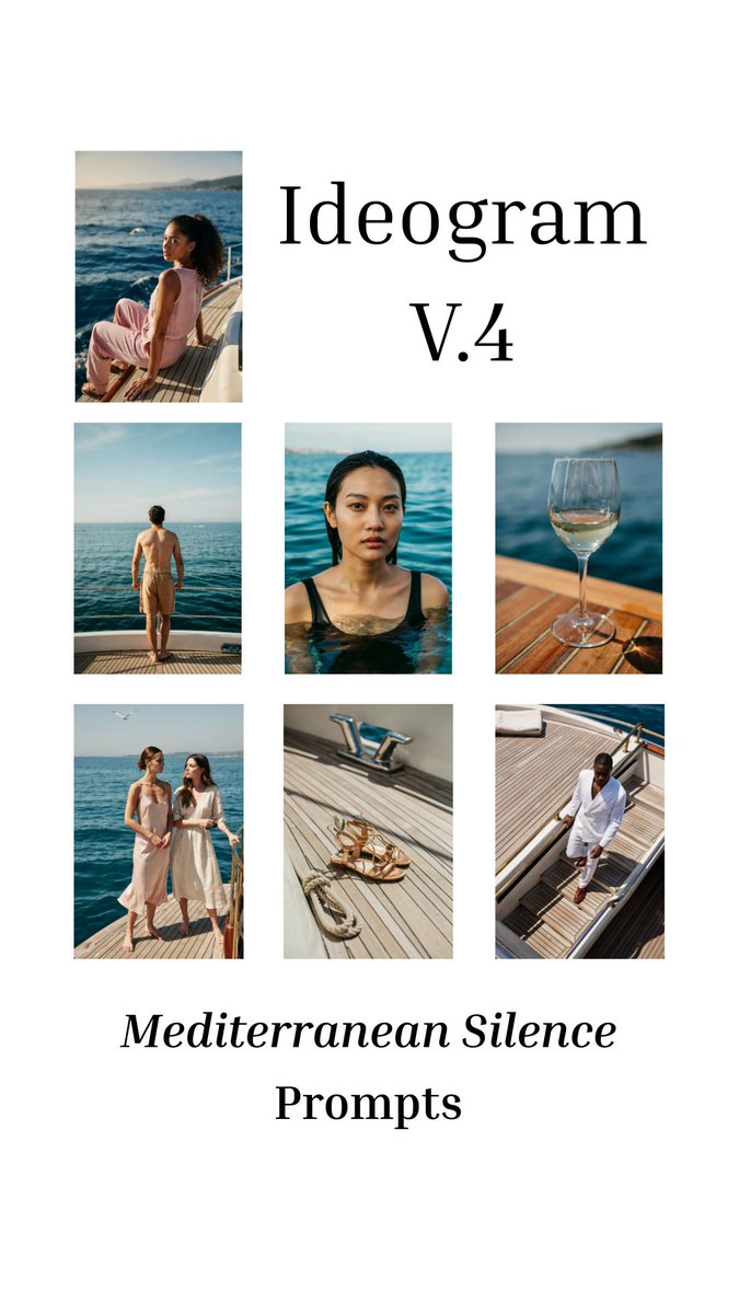MathisYanis's tweet photo. I got an early look at @ideogram_ai  4.0 🎨

First test: a “luxury Mediterranean editorial” theme.

→ Stylistic DNA
→ Tone
→ Graphic style

They’ve just taken another three steps forward.

1/9 https://t.co/X5YCCm21aa