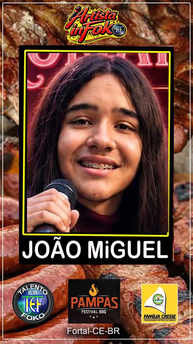 KekeBrazil's tweet photo. PAMPAS Festival BBQ - JOÃO MIGUEL Cantor inFoko - CRESSE Fortaleza-CE-BR... https://t.co/lObZStoimO via @YouTube https://t.co/o4zJGzpPCO