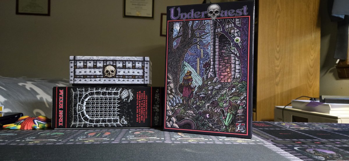 SaintGroyer's tweet photo. glad to finally get my copy of @GreyGnomeGames 's Underquest after the crowd fund! can't wait to get stuck in. https://t.co/dGmH4SGB5H