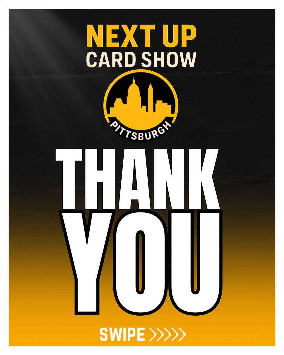 nextupcardshow's tweet photo. We couldn’t stop at just one! Here’s round 2 of THANK YOU’s because this show could not be possible without the support from all these great people and companies that joined us on this journey!

#nextup #cardshow #pittsburgh #sportscards #tcg https://t.co/tFclUuz9hN