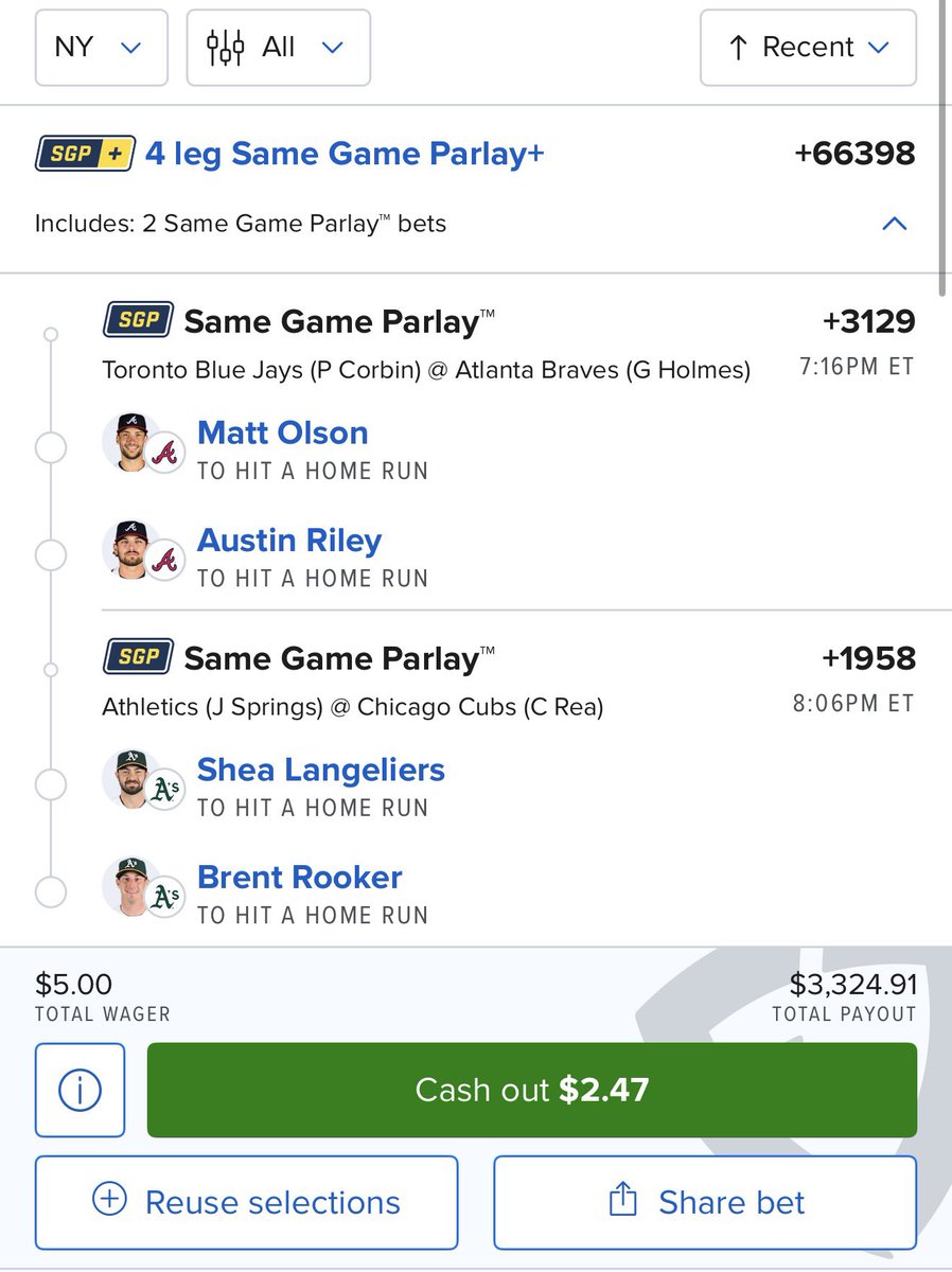 HalfDeadPicks's tweet photo. Lotto Drop: MLB https://t.co/Gjjv97IpQ0