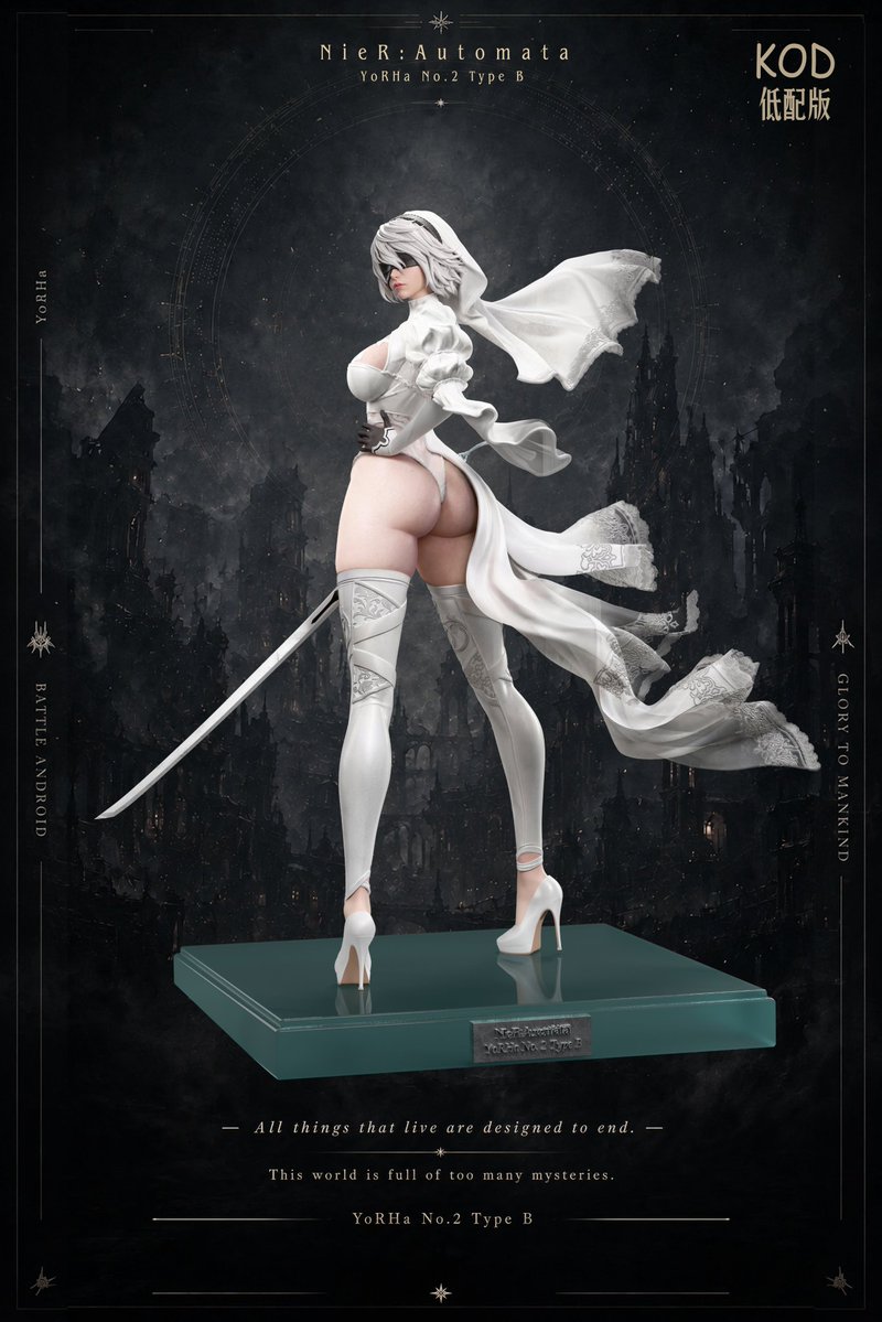 VideoArtGame's tweet photo. 2B statue (NieR: Automata) https://t.co/VwvaaTThWW