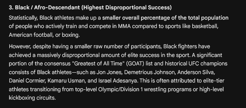 hoooliiib's tweet photo. @Johan753396 @2pretty2die_rn @Rey_del_pato @Heal_within96 blacks have the highest success in mma PER CAPITA as yall like to use🤣🤣🤣 https://t.co/imJx9iP4P8
