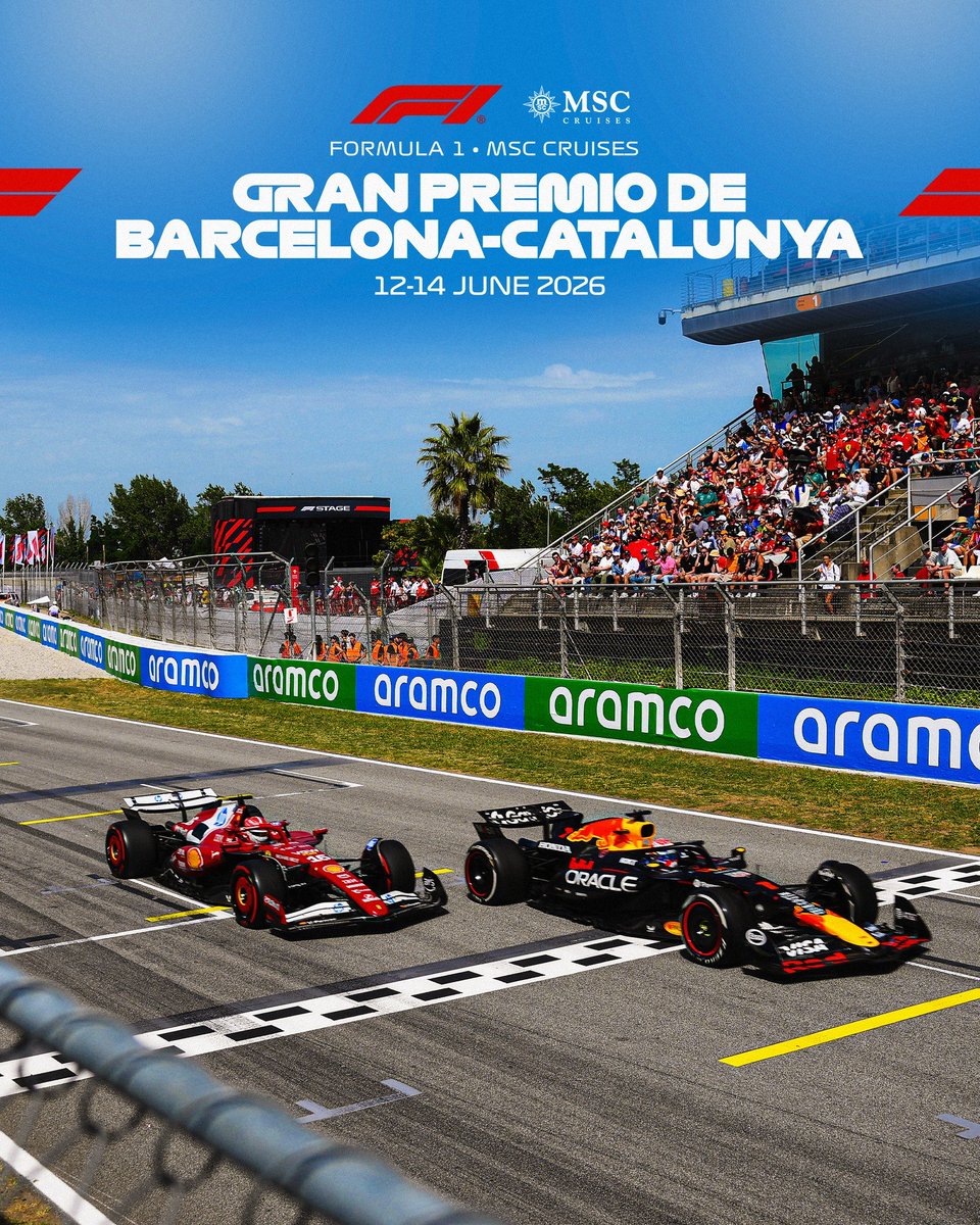LyonStreamingTv's tweet photo. 🏎️ ¡VELOCIDAD PURA EN BARCELONA! 🇪🇸🏁
El Gran Circo aterriza en Europa para un fin de semana lleno de adrenalina. ¡Estrategia pura en la pista! 🏎️💨
📆 12 al 14 de Junio de 2026
📺 Transmisión en Latinoamérica: Disney+ 🍿⚡
#SpanishGP #BarcelonaGP https://t.co/0DTD9VzgFD