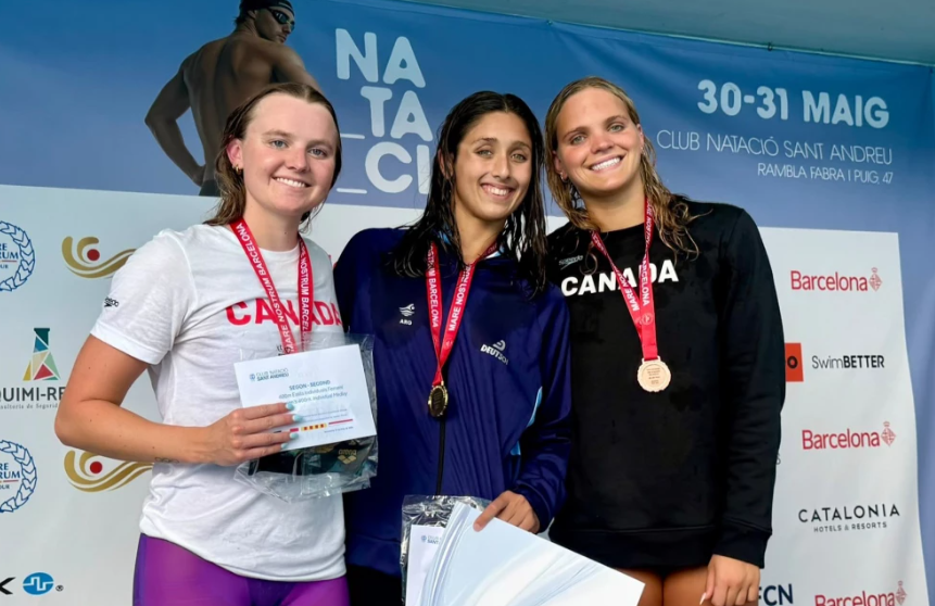 ArgEnOlimpicos's tweet photo. 🇦🇷¡Resutados del Circuito Mare Nostrum!

🏊‍♂️Luego de las 3 etapas, las 2 representantes argentinas lograron llevarse al menos una presea:

- Maca Ceballos: Bronce en los 50m, además de llegar a 5 finales en total.
- Agos Hein: 2 de Oro (récord en ambos), 4 de Plata y 2 de Bronce. https://t.co/nf890UrBv4