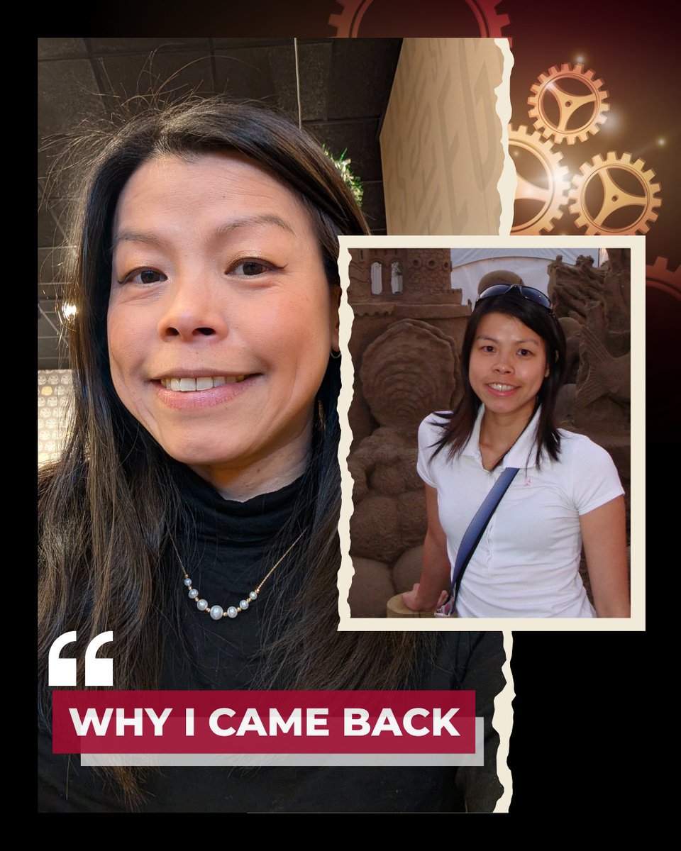 MacEwanU's tweet photo. “I began at MacEwan as an employee but have returned again and again as a student because I’ve felt genuinely supported to keep growing. My instructors, advisors and colleagues have encouraged me to reach my goals. MacEwan feels like a community where I truly belong.” – Wen Tzu Tsai, Administrative Support, Finance Administration

Discover more stories of greatness: https://t.co/DTfEl9pDfq 

#MacEwanU #abpse