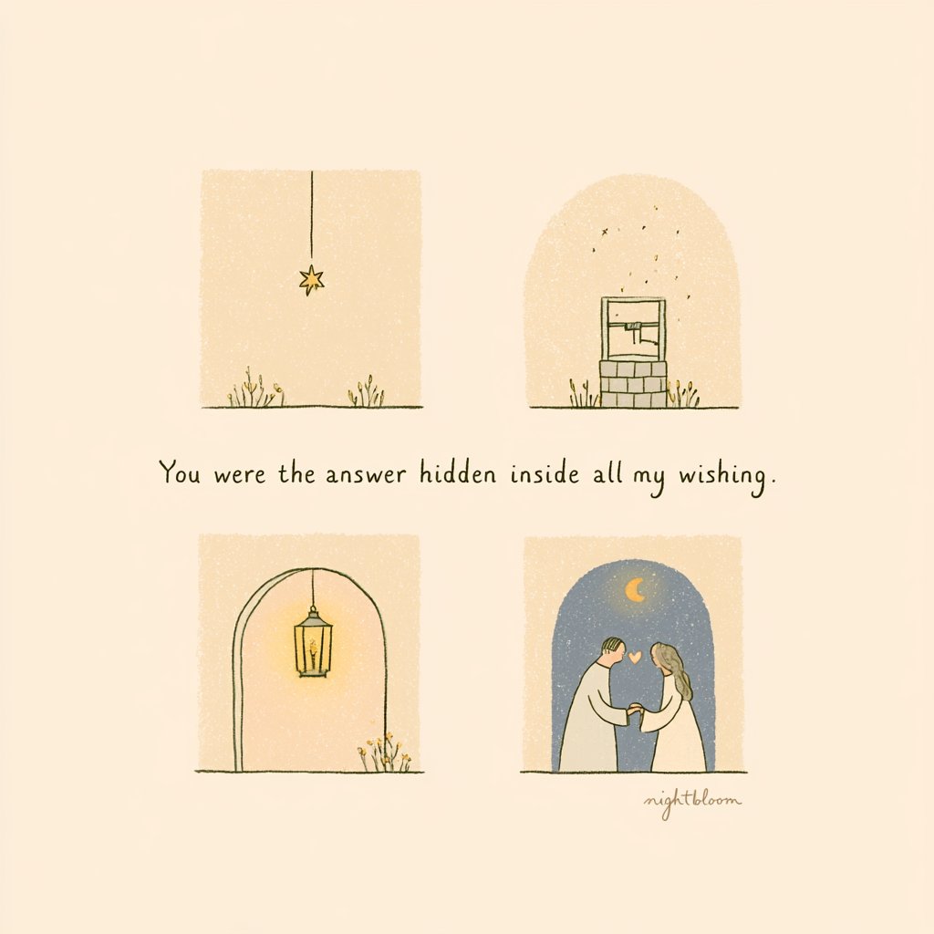 Nightbloomc's tweet photo. You were the answer hidden inside all my wishing. https://t.co/lzyzuEDzeP