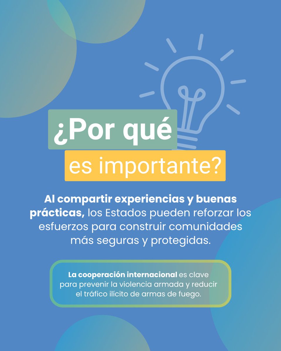 UNLIREC's tweet photo. 🌎 ¡La BMS9 ya está en marcha en la Sede de las Naciones Unidas en Nueva York!

Durante esta semana, los Estados debatirán avances y prioridades para prevenir y combatir el tráfico ilícito de armas pequeñas y armas ligeras.

Desliza y descubre más 👉

#BMS9 #UNPoA https://t.co/8mjBMrZcPZ
