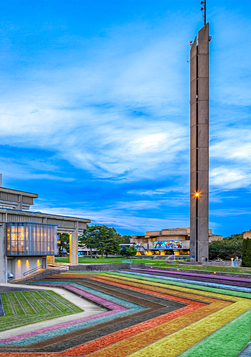 UMassD's tweet photo. At UMass Dartmouth, we’re proud to support and celebrate our LGBTQIA+ community this month and always. Happy Pride!🏳️‍🌈

#PrideMonth #UMassD https://t.co/9GpRENi17q