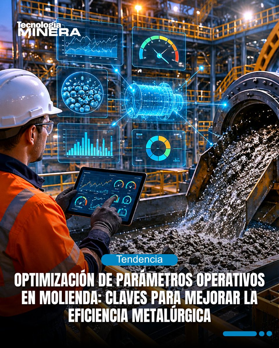 tecminera's tweet photo. 📌 Conozca los parámetros operativos críticos en molienda que impactan la recuperación metalúrgica, el consumo energético y la productividad de las plantas concentradoras.

✅ Conoce más aquí: https://t.co/S46QaTRBEW https://t.co/LgGGof2T53