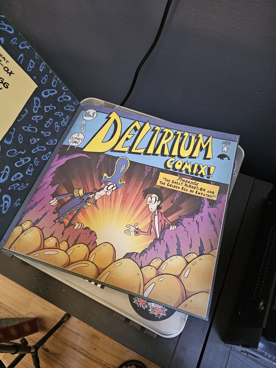 Chrispy_FaFu's tweet photo. Well holy shit look what came in the mail today! I cannot WAIT to spin this. And a rad comic?!? @seanonolennon sorry not sorry blowing up your socials again 🤣🤘♥️ @cl_delirium https://t.co/Nt8cDJLr3g
