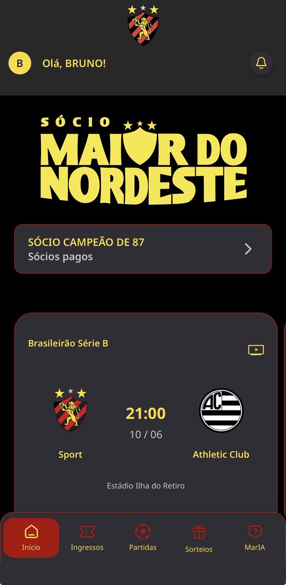 digaibruninho's tweet photo. 🚨APP DISPONIVEL SPORT RECIFE..

O app está disponível tanto em Android, quanto no IOS, e permitirá que os torcedores gerenciem e contratem planos de sócio, além da compra de ingressos das partidas. https://t.co/QDpbWK6PeU