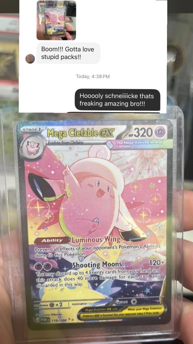 characterdart's tweet photo. I love stooooopid packs 
Every single time someone pulls a banger 🔥⚡️
Well do it again too for $1 stoopid dollar
https://t.co/gm4lI7Aq26
#pokemon https://t.co/htLnv1qcLq