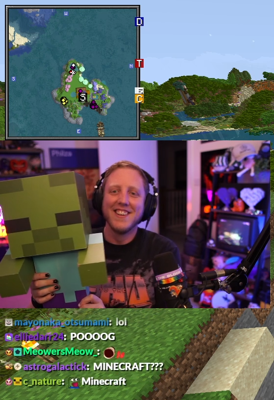 foryouthegays's tweet photo. OFFICIAL MINECRAFT TWITCH ACCOUNT IN THE PHILZA CHAT
"Congrats on the baby Felipe!"

(did philza give birth to this baby zombie- https://t.co/4AekhXksop