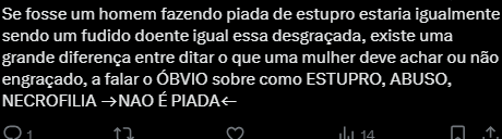 Mobile7x's tweet photo. @H4zhe3 "ain que engraçado o galera eu sou tendenciosa" eu não acho, quer achar engraçado pode, não vou ficar chorando igual vc não, aquilo lá e minha opinião, isso aq abaixo e vc decidindo por todo mundo oque não pode fazer piada ou oq não é piada https://t.co/YEBlqqPhw9