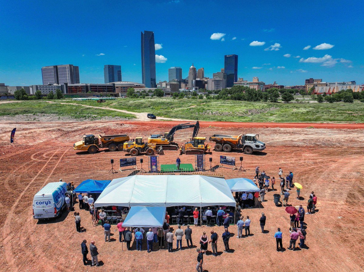 BillLanceOK's tweet photo. I joined partners and people earlier this week to break ground on the new stadium that will define the next chapter of OKC. The stadium represents the investment of OKC residents and partners in our growth. Congratulations to everyone who made this possible. https://t.co/UsC8Lfj544
