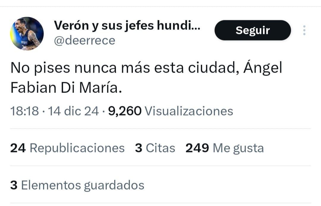 ElpPablo's tweet photo. @deerrece Lo seguís odiando a Di María?
Mirá cómo llorabas cuando pensabas que no iba a volver a Central https://t.co/IwT9RAkvET