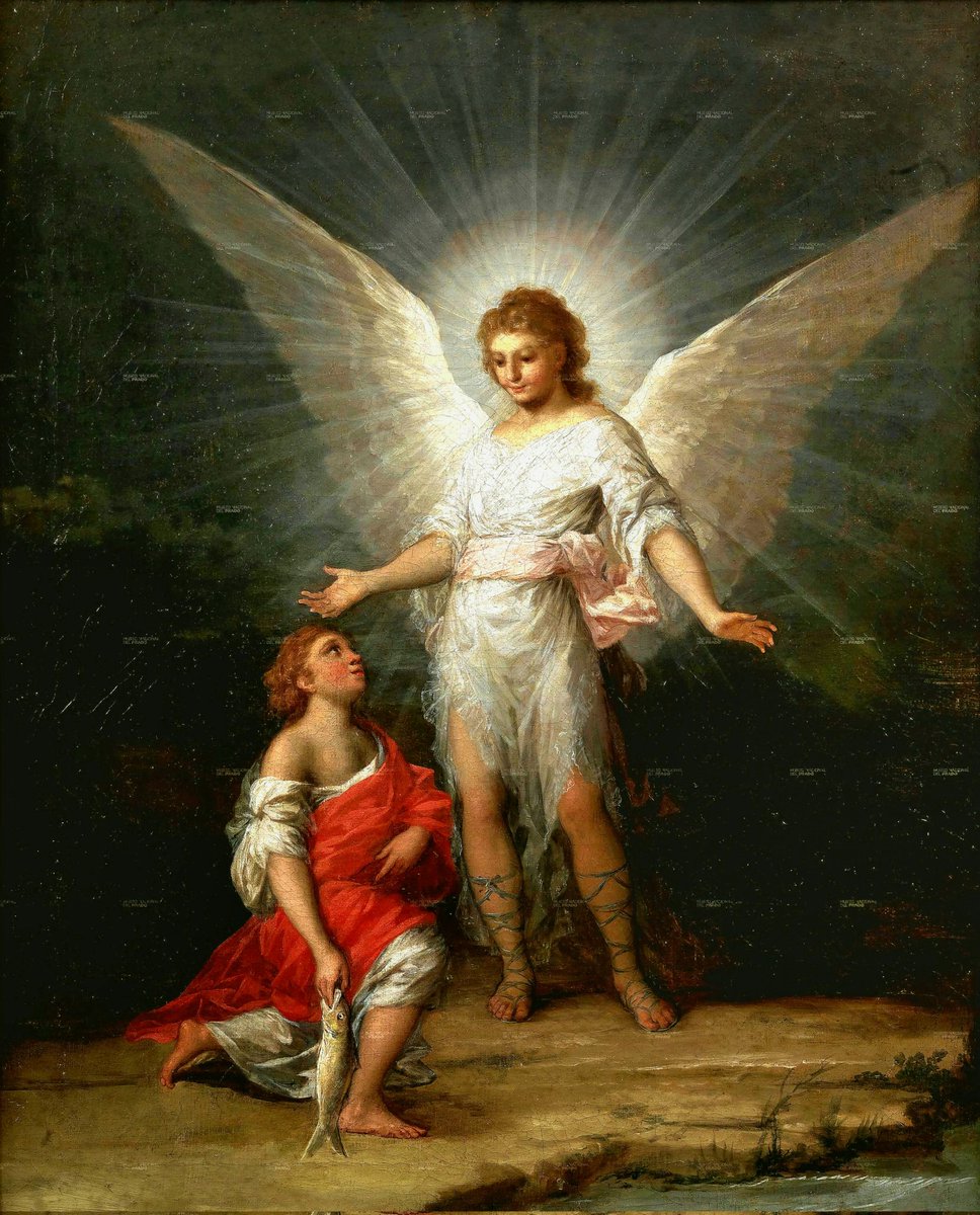 solas_na_greine's tweet photo. Francisco Goya, Tobias and the Angel, c.1787 https://t.co/bPegQKuOzl