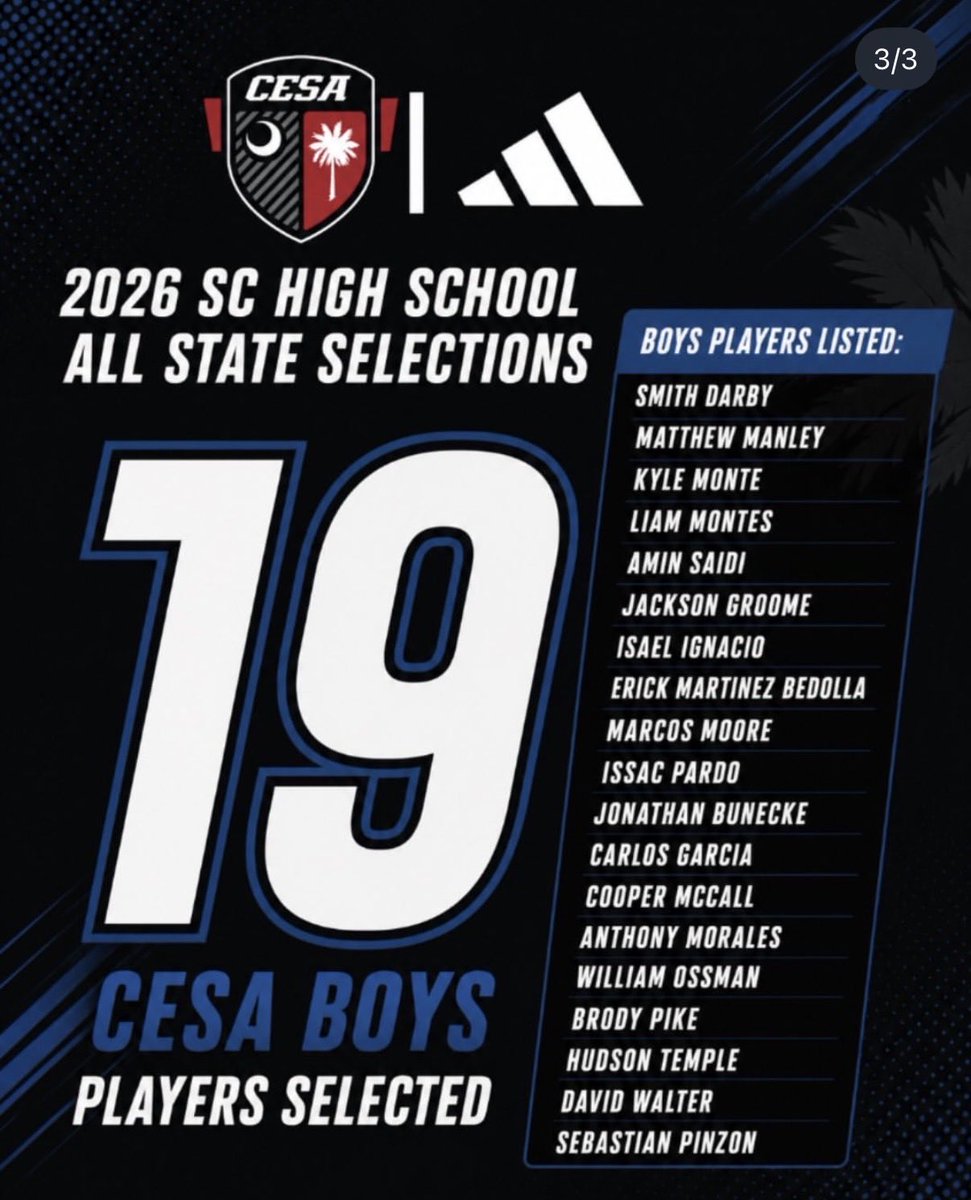 GraceHSoccer's tweet photo. CESA ALL State Players 2026 https://t.co/4qG1cR0vnP