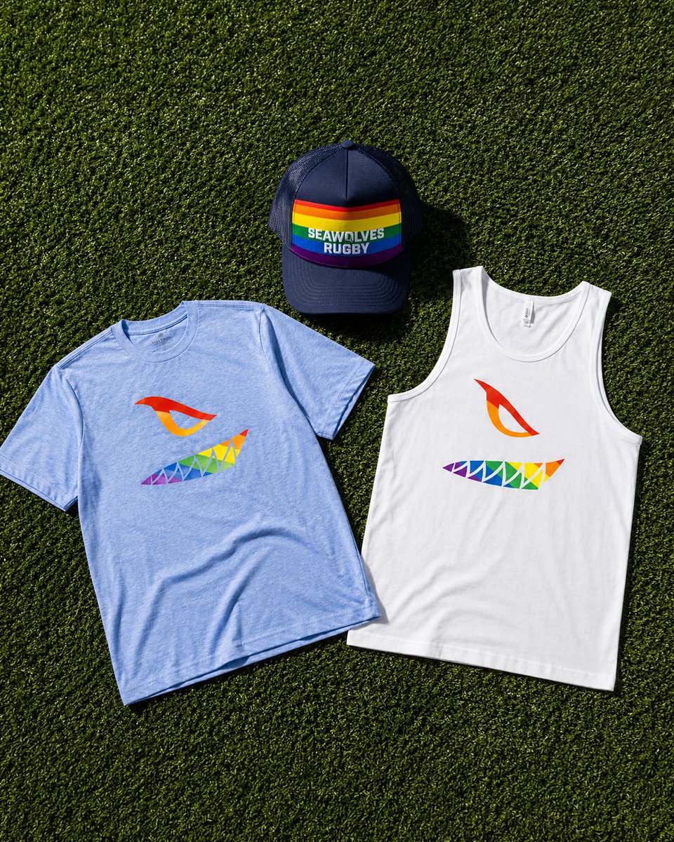 SeawolvesRugby's tweet photo. The 2026 #Seawolves Pride Collection is here. 🏳️‍🌈

Order now and pick up your gear at Pride Night on June 7 ➡️ https://t.co/1HRcvlpPsk https://t.co/p0m3XBuTLd