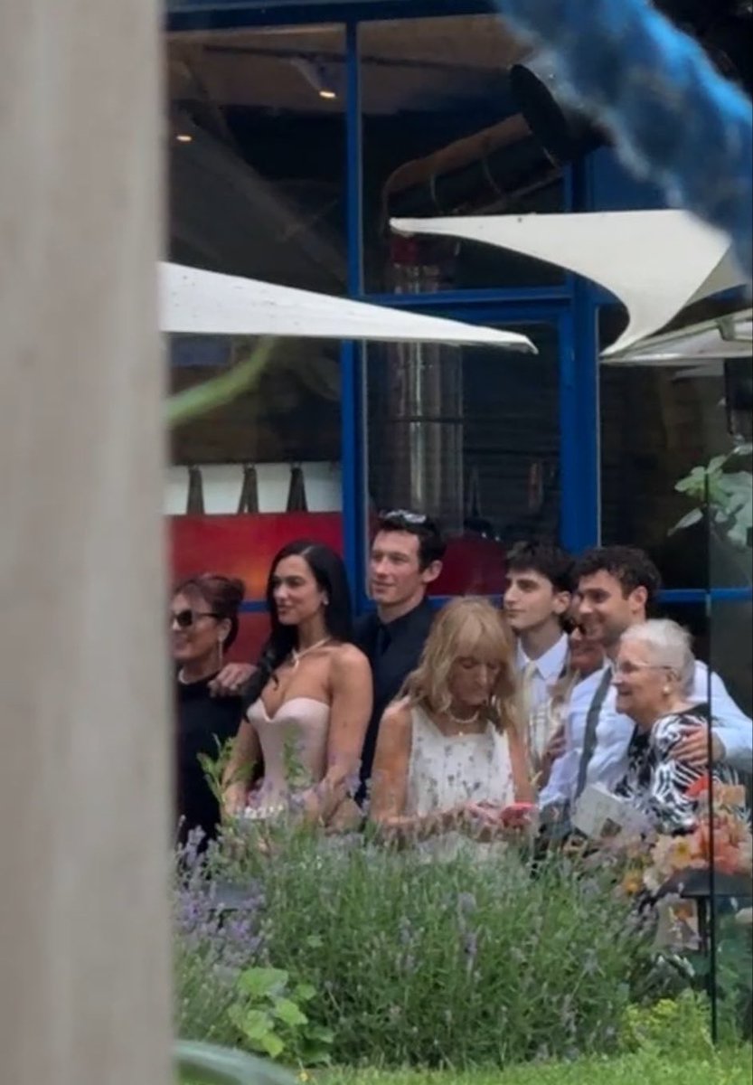 dlipanews's tweet photo. Dua Lipa and Callum Turner after their wedding ceremony! (via @lucasdmdeiros) https://t.co/Eb3qm8uRzX