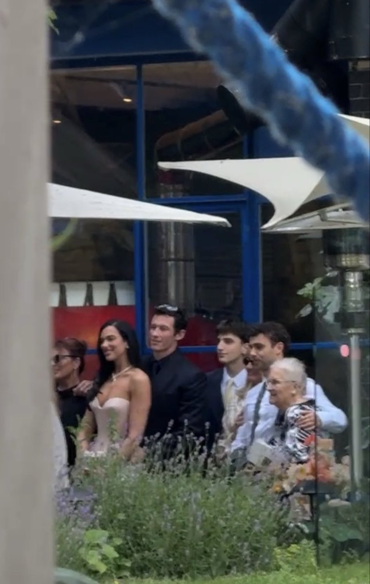dlipanews's tweet photo. Dua Lipa and Callum Turner after their wedding ceremony! (via @lucasdmdeiros) https://t.co/Eb3qm8uRzX