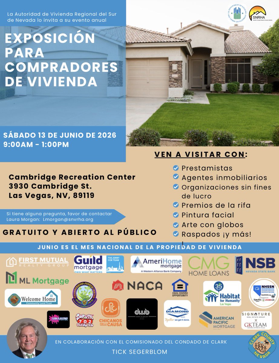 CommishTick's tweet photo. 🏡 ¿Sueña con tener casa propia? Acompáñenos en la Expo Anual para Compradores de Vivienda por Primera Vez el 13 de junio, de 9 a.m. a 1 p.m. en Cambridge Recreation Center.

Recursos, prestamistas, rifas, pintacaritas, globos y raspados gratis. ¡Entrada gratuita! https://t.co/6Ywf9sLnbK