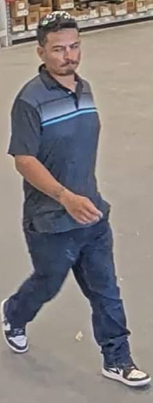LexingtonPD's tweet photo. PLEASE SHARE:  On 04/26/2026, this individual entered Lowes, at 5412 Sunset Boulevard, &amp; walked to the power tool section.  He selected two impact drivers, concealing them.  He walked past all points of sale without rendering payment.  The total cost of the tools is $438.00. https://t.co/1im9Iy2d1v