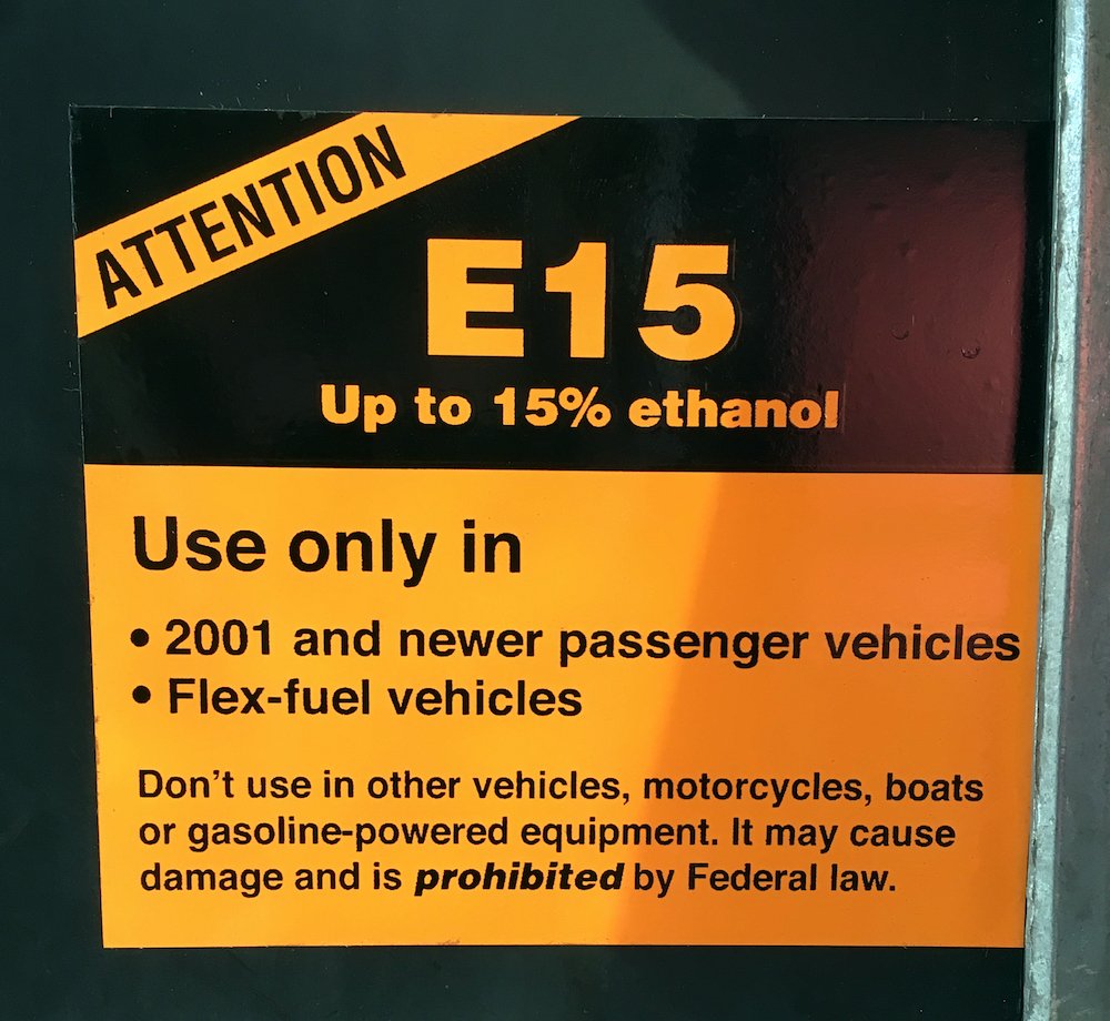 TWT_UNLEASHED's tweet photo. @Rightanglenews Government-mandated E15 ethanol slop. Proving once again that green energy mandates are destroying reliable vehicles, jacking up costs, and screwing over working Americans for no real environmental benefit. https://t.co/3YqfICDIMt