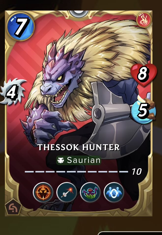 OurFaded's tweet photo. Getting Goldmatters to follow me: Day 15

It was bound to happen. Maxed out my GF Thessok Hunter! I loved crafting this card and well I miss my daily crafts already. Can’t wait to see what’s next for land craftable cards. 

#splinterlands #nft #tcg #web3 https://t.co/HBfIRVxv4i