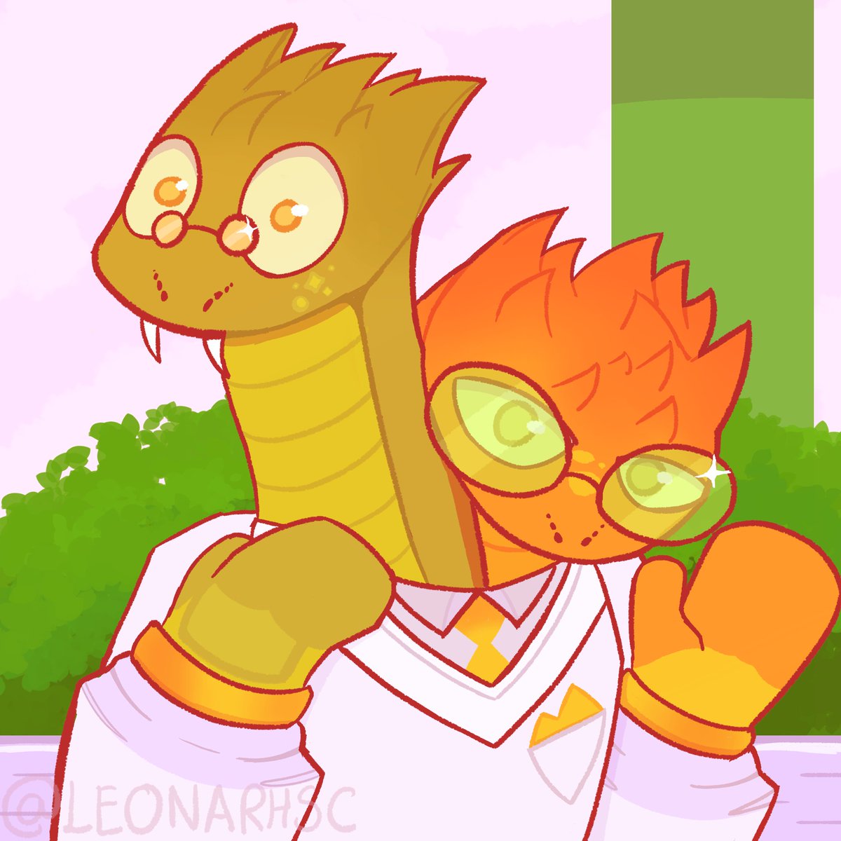 leonarhsc's tweet photo. Well, I've finished drawing and they turned out pretty well, I like Nimbus skin 🐝👍 #toonsuniverse https://t.co/sLXyMcPDrE