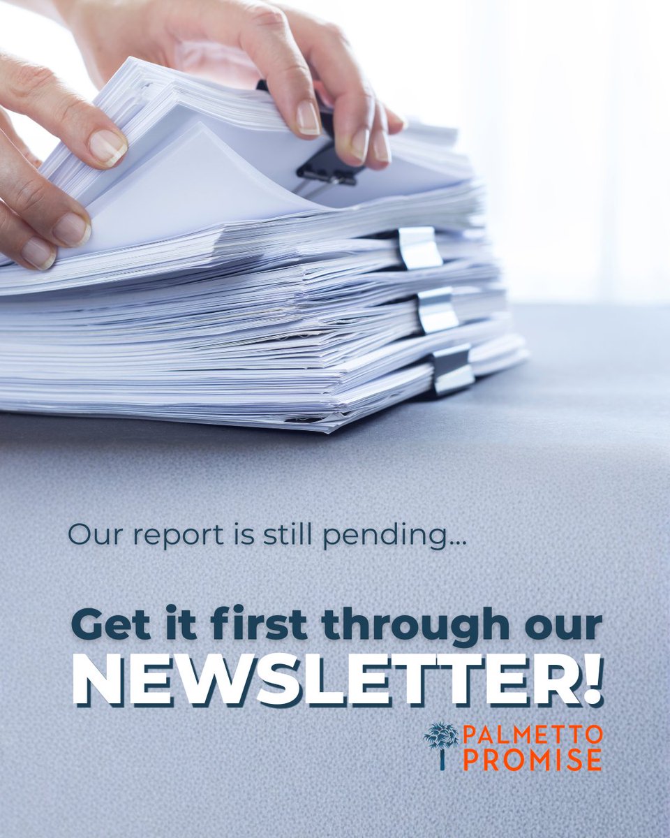 PalmettoPromise's tweet photo. While we wait for finalized information to write our in-depth report on the 2025-26 legislative session, you can sign up for our weekly newsletter so that our analysis goes directly to your inbox as soon as it goes live! Sign up today at https://t.co/8vcwEMxcGW. https://t.co/URO3aaUbnU