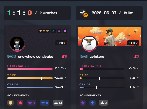 Centicube's tweet photo. "i wonder why im forced to solo carry" 
the teammate: https://t.co/w0mkbysnD4