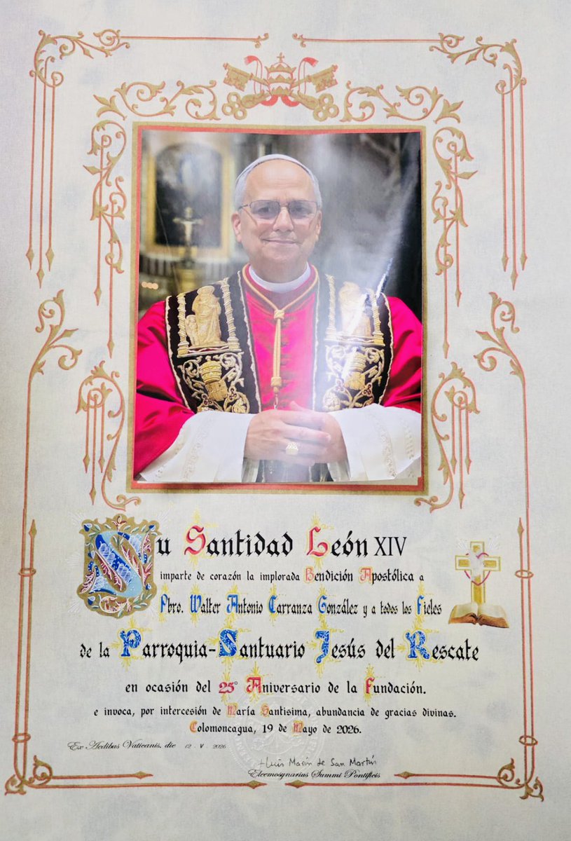suyapamedios's tweet photo. La parroquia Jesús del Rescate de Colomoncagua, Intibucá, celebró con una solemne Eucaristía presidida por Monseñor Walter Guillén Soto, la conmemoración de los 25 años de fundación como parroquia.

#SuyapaMedios #25años #parroquia #JesusdelRescate #colomoncagua #intibuca https://t.co/1yahuLvAZi