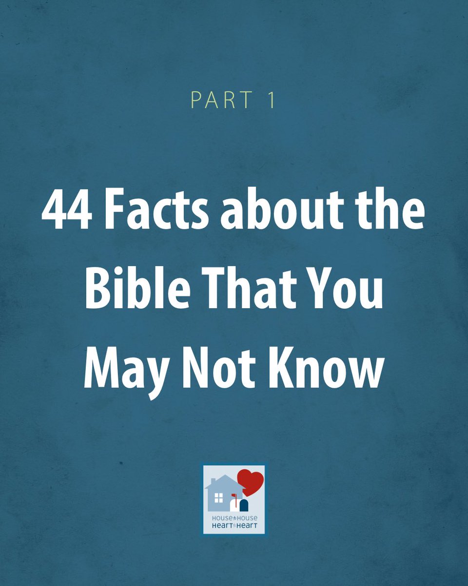 HousetoHouseHTH's tweet photo. Get ready to test your Bible knowledge.
Check out our Instagram for the full post!

#Bible #Biblefacts #Scripture #spiritual #randomfacts https://t.co/3jcf6UUims