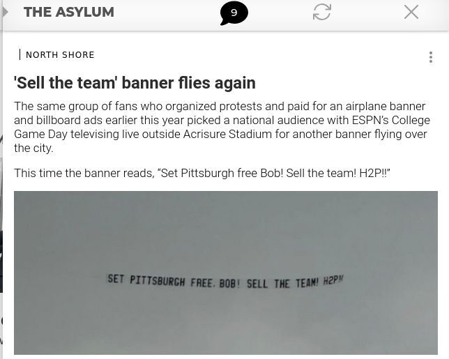 WS2008's tweet photo. To my friends who are @RedSox  fans, while I do feel your pain (we Pirate fans have been calling for Bob to sell the team for a long time &amp; fly planes telling him to sell), I am enjoying our record; hell, all the NL Central seems to be doing better than the Sox. 😂 https://t.co/ZUrUHoNEOG