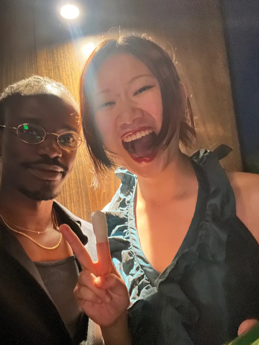 ruebytwo's tweet photo. in 2024, shortly after I cut off the tip of my finger by accident…Ruby responded to an ig story of mine where i expressed that i wanted to go to a wedding that summer. We went!! Reach into the internet… pull out good friends n good experiences together! https://t.co/oCOdTXSoVy